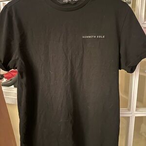 Kenneth Cole Black Short Sleeve Logo Crew Tee